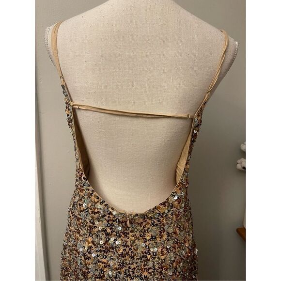 Free People - Love Strong Multicolor Sequin Fringe Beaded Com size L - Picture 13 of 16